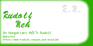 rudolf meh business card